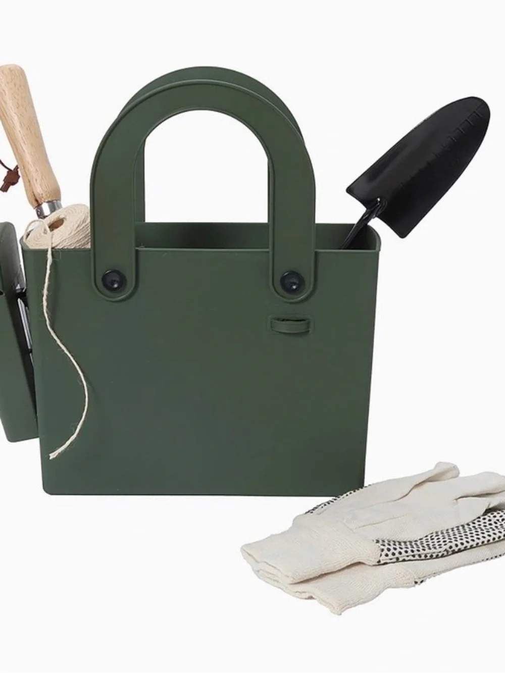 Hachiman Garden Tool Tote in Olive Green. New - Picture 3 of 6